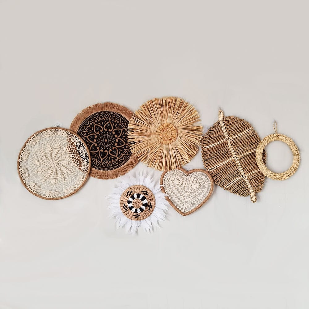 NatureNest - Bohemian Rattan Wall Decoration for Autumn