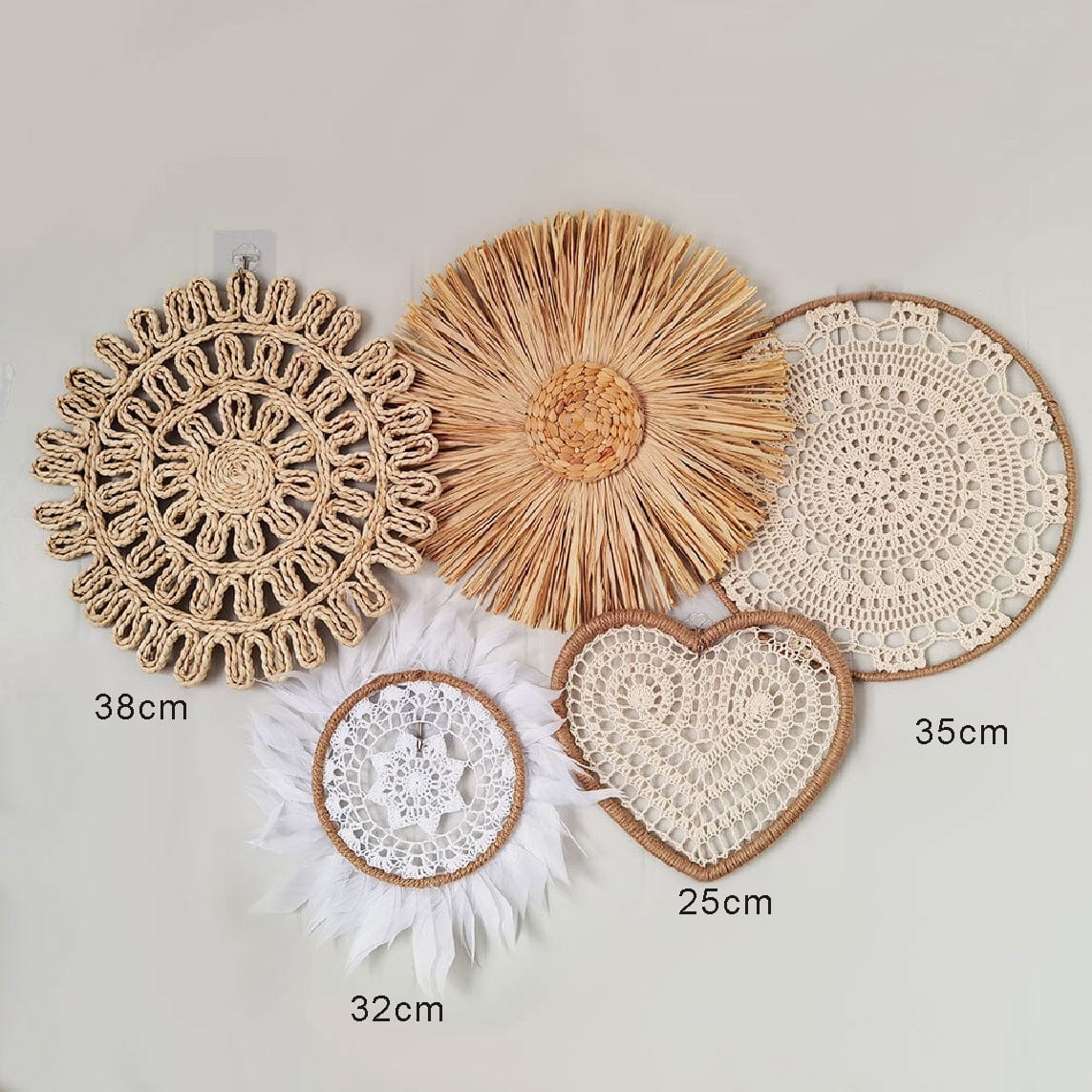NatureNest - Bohemian Rattan Wall Decoration for Autumn