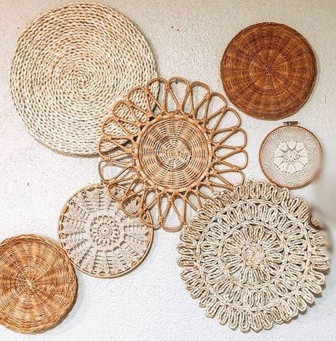 NatureNest - Bohemian Rattan Wall Decoration for Autumn