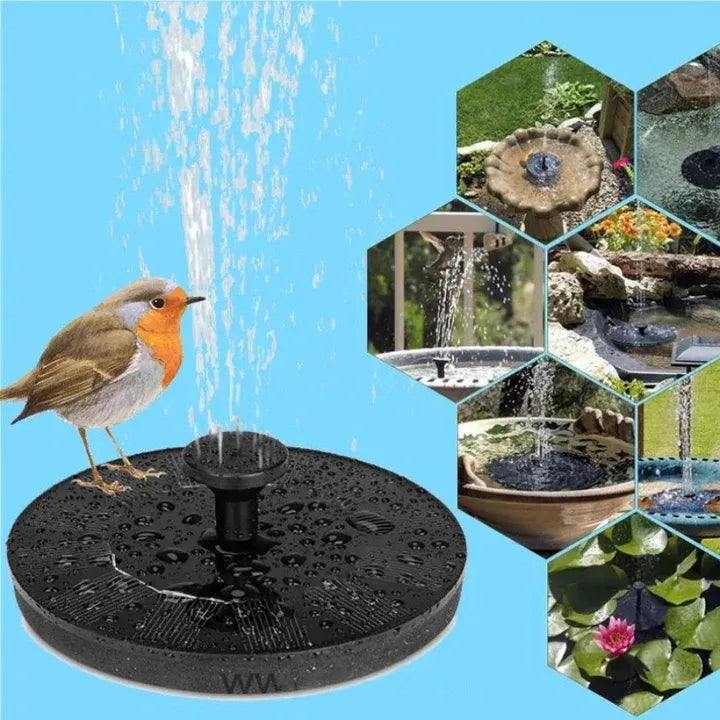 Flowbee – Elegant solar fountain for garden music birds