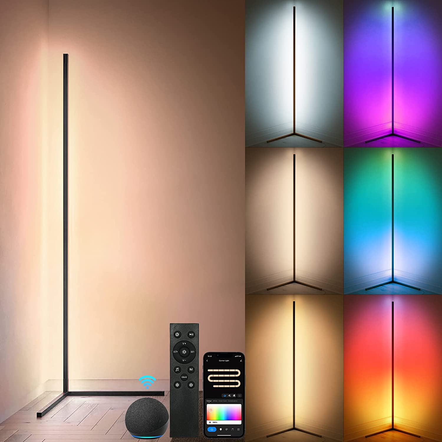 AmbianceLumi - Smart Floor Lamp for Stylish Home
