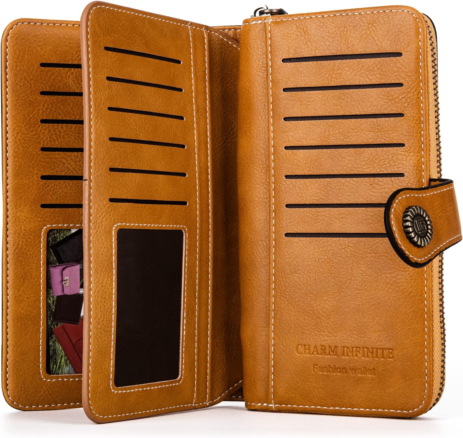 LeatherMax - Stylish Leather Wallet with Wristband