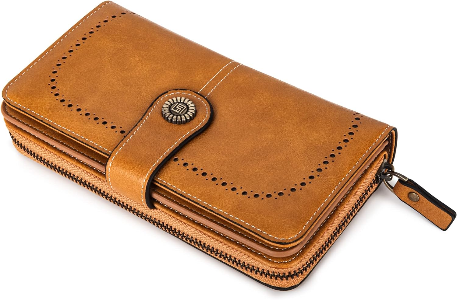 LeatherMax - Stylish Leather Wallet with Wristband