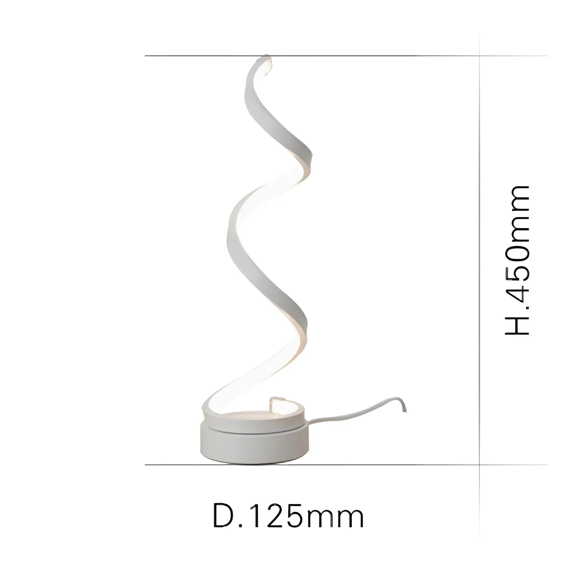Elegant Spiral Glow LED Desk Lamp – Energy-efficient, Sustainable & Eye-friendly Design