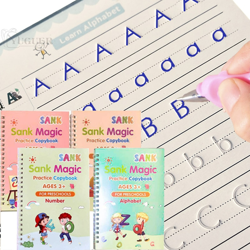 ScribbleJoy Book - Reusable Educational Writing Book for Children
