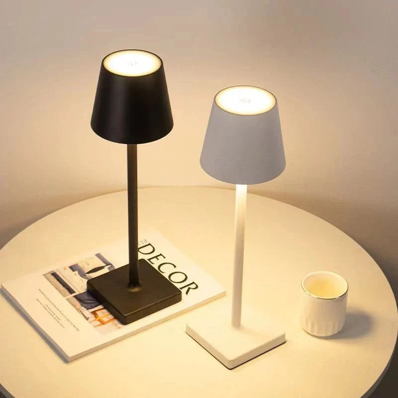 LumiAura - Portable LED Table Lamp with Dimming Function