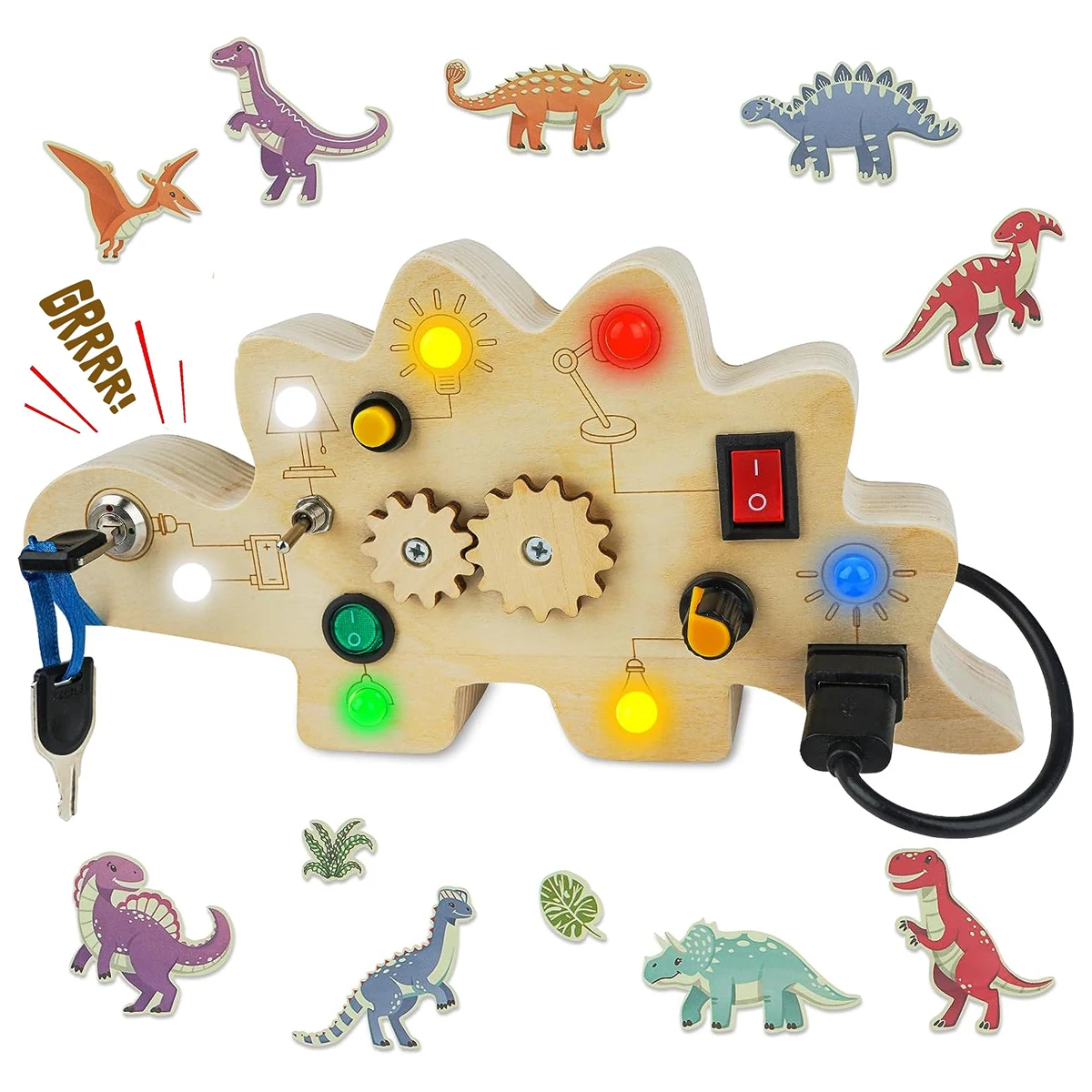 Creative Dino Dot Board &amp; Activity Board - For Toddlers 2-4 Years