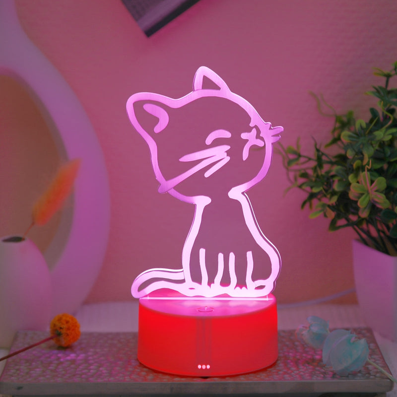 GlowPaw - 3D Touch-Nattlampa för Katter