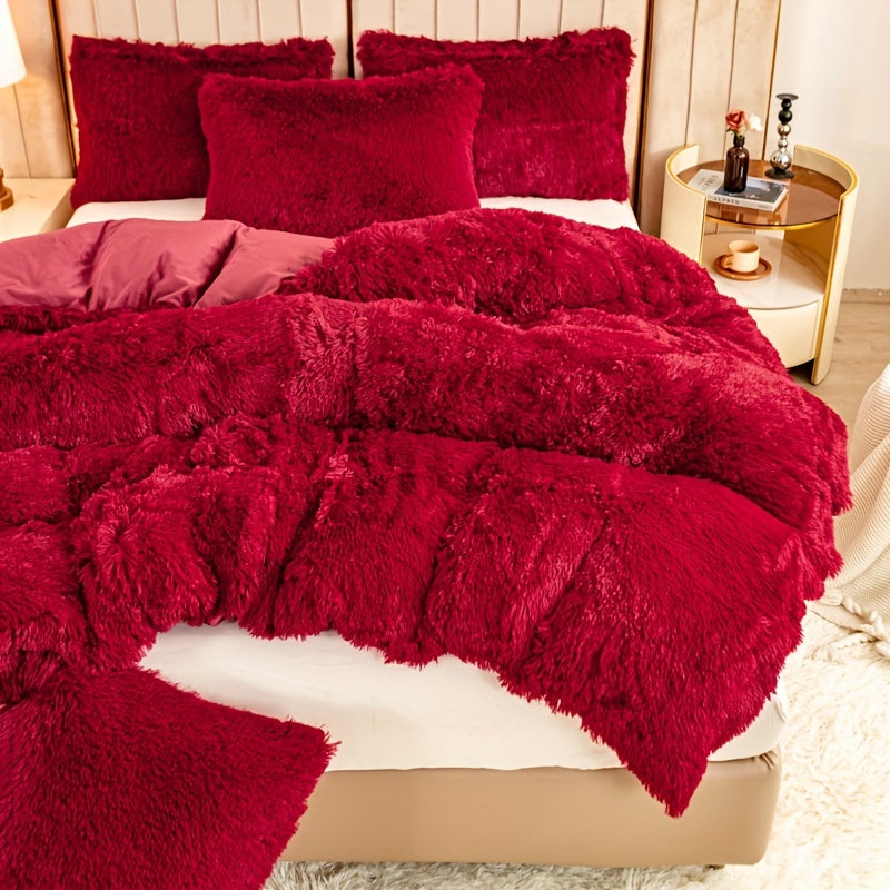 Ultra Plush Plush Bedding Set with Zipper - Luxury &amp; Comfort
