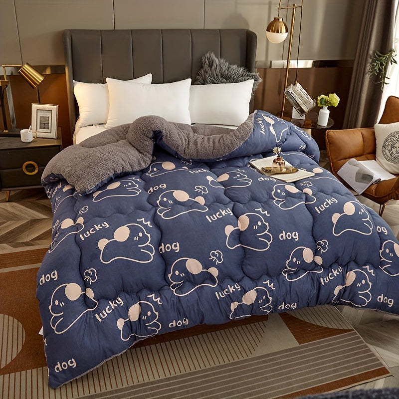 SherpaComfort – Luxurious Fleece Blanket with Cartoon Design