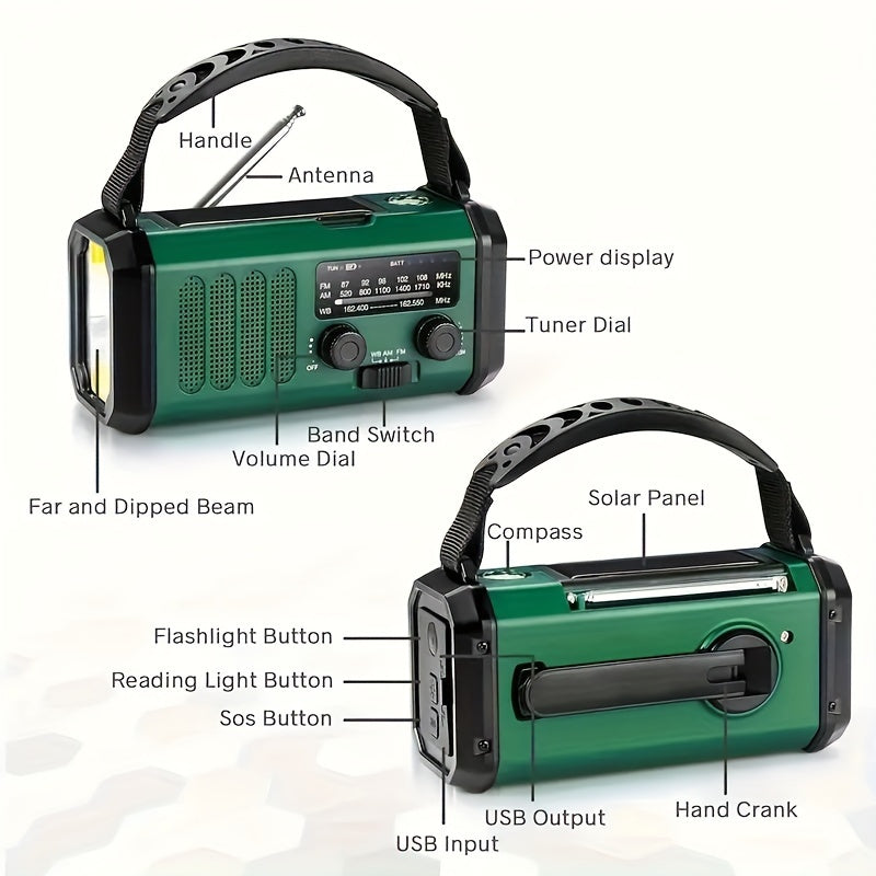 SurvivorPower - Durable Emergency Radio with Multiple Functions