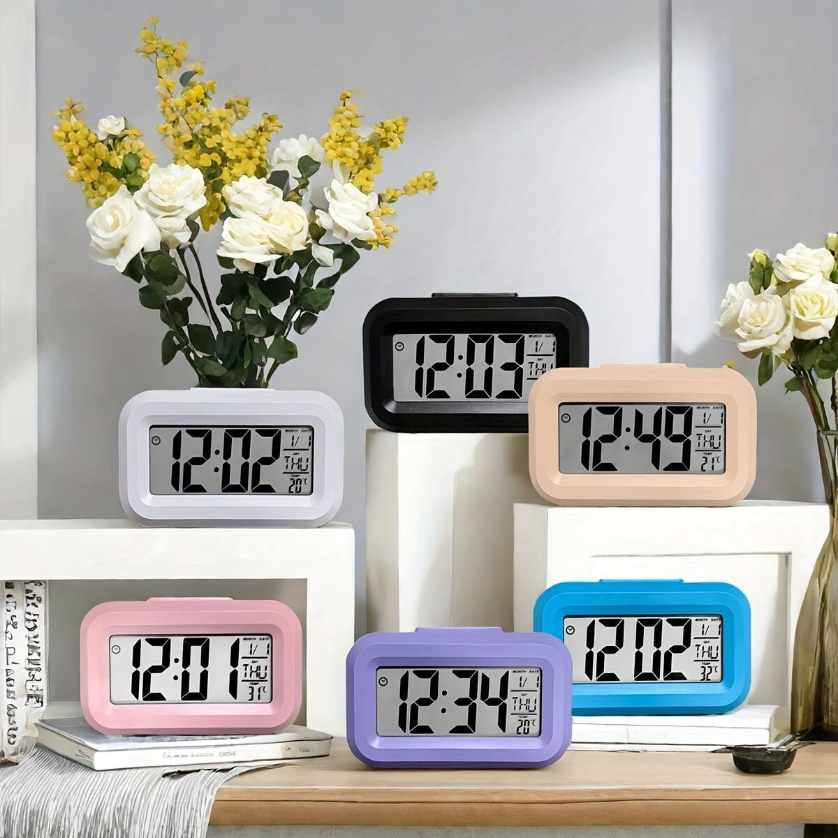 GlowClock - Stylish Digital Alarm Clock with Lighting