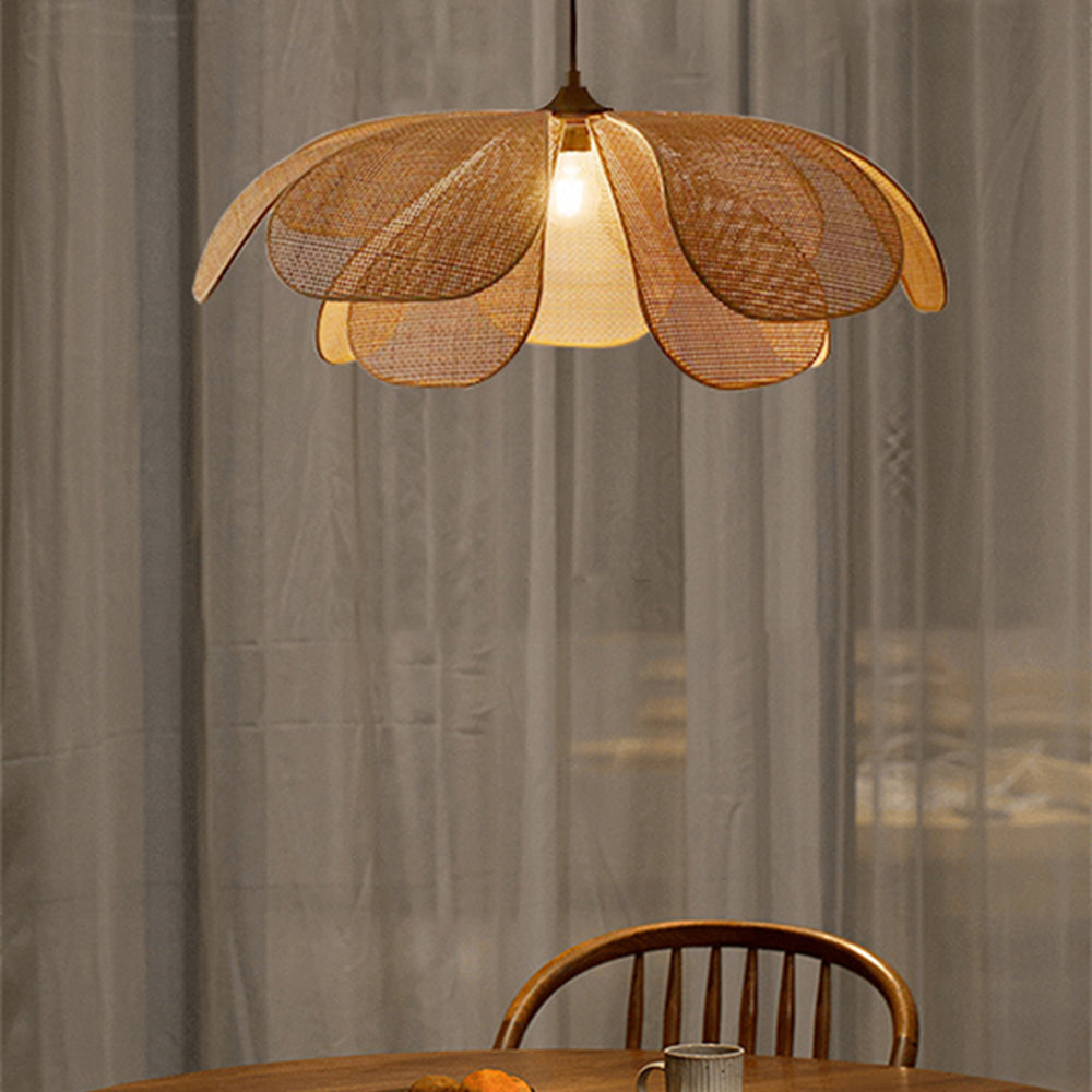 NaturelChic Lamp - Elegant Basket Hanging Lamp for Bedroom