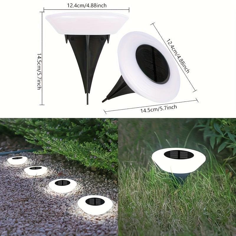SolarLuxe – Set of 4 Waterproof Garden Lights