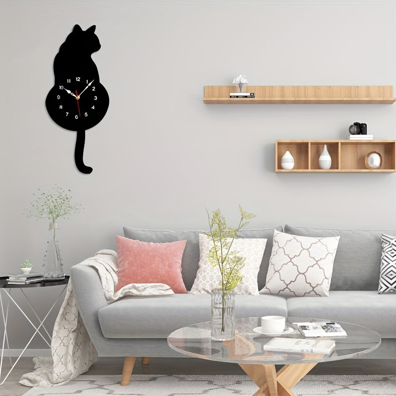 SwingTail Clock - Style Schommelstaart Cat Wall Decoration