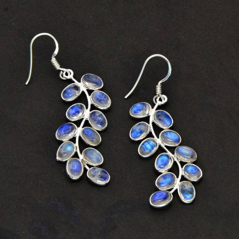 Gorgeous Moonstone Nightlight Earrings - Jante 