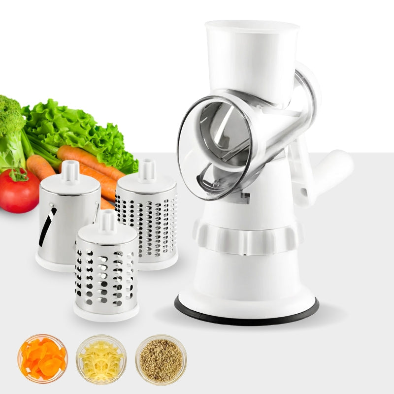 VeggieMaster Cutter - Manual Vegetable Cutter with 3 Blades