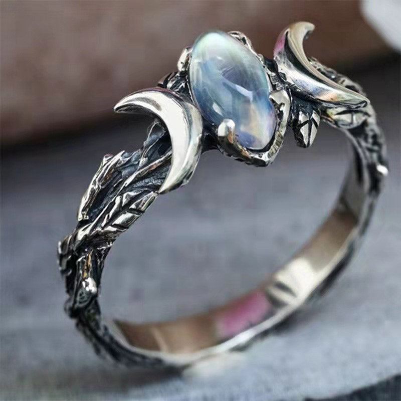 Elegant Iris Moonstone Statement Ring - Make a Bold Impression