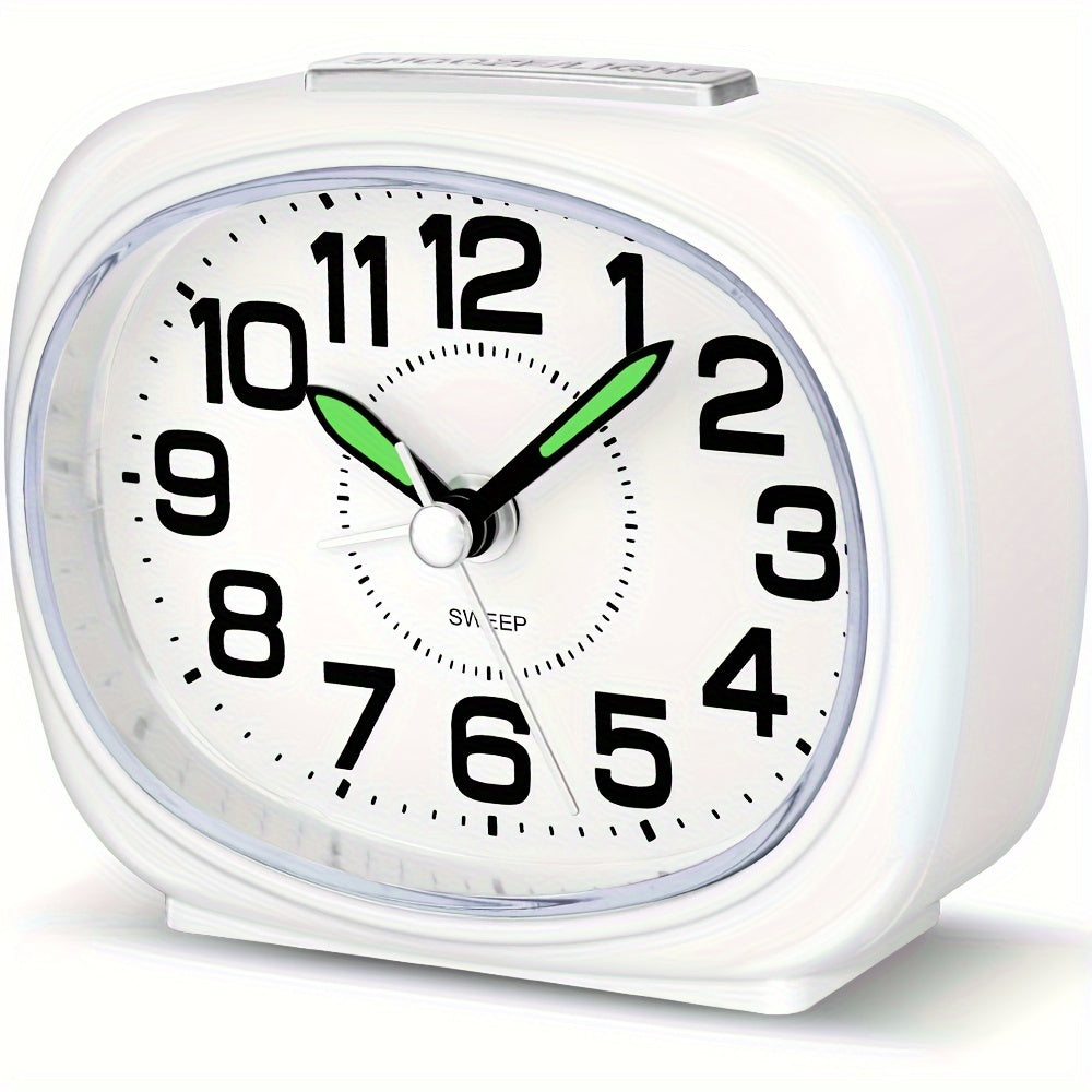 TravelTime Clock – Silent Alarm Clock with LED Night Light