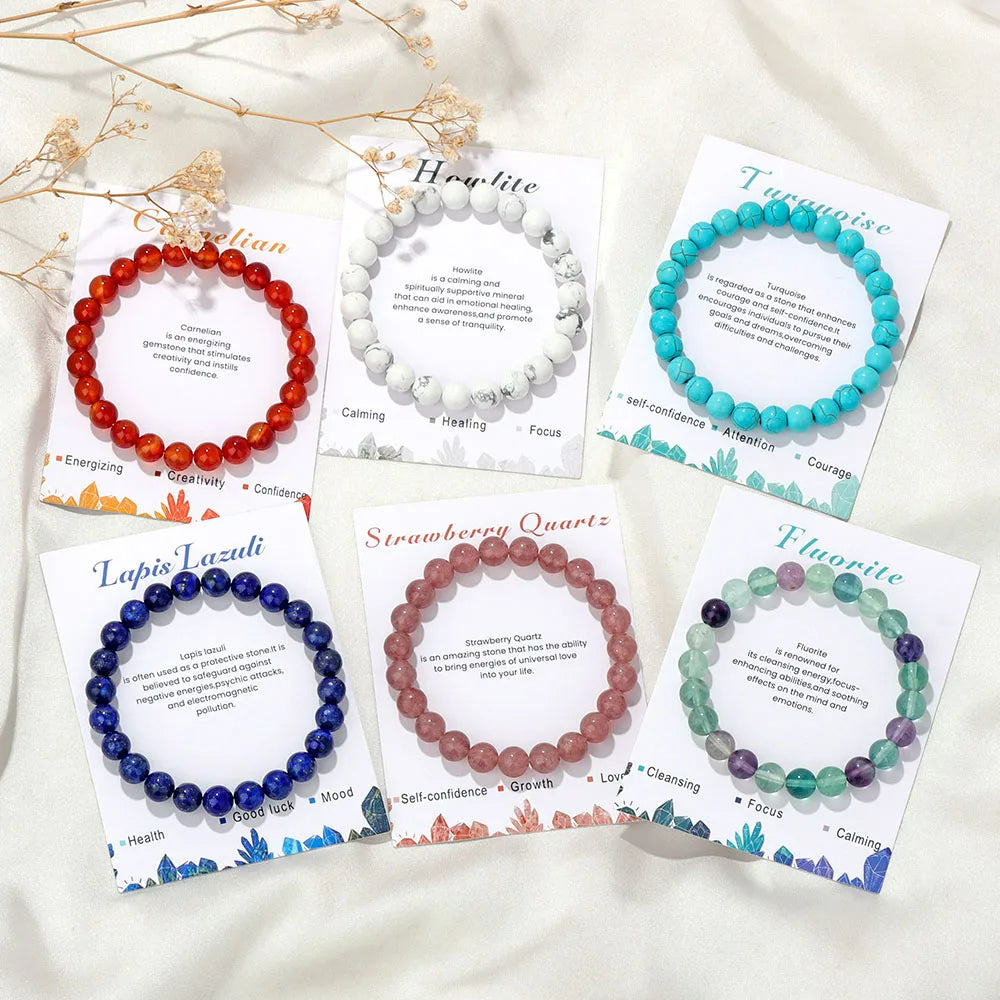 Aria: Natural Crystals Bracelet for Healing Energy