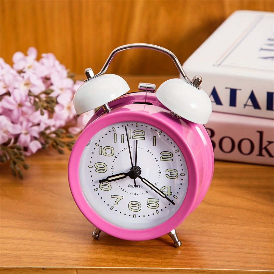 ChimeVintage Wake Up - Classic Alarm Clock with LED Night Light