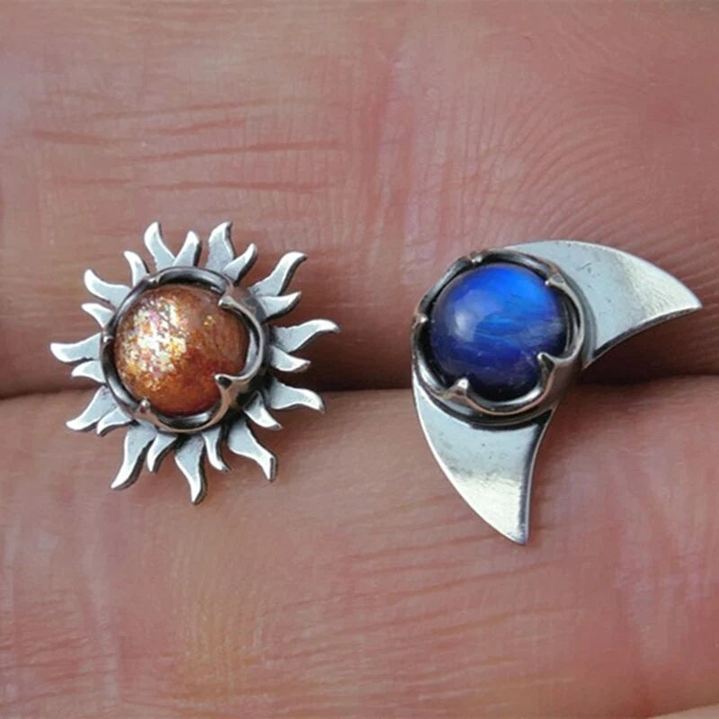 Sunshine and Stars: Enchanting Sun and Moon Earrings
