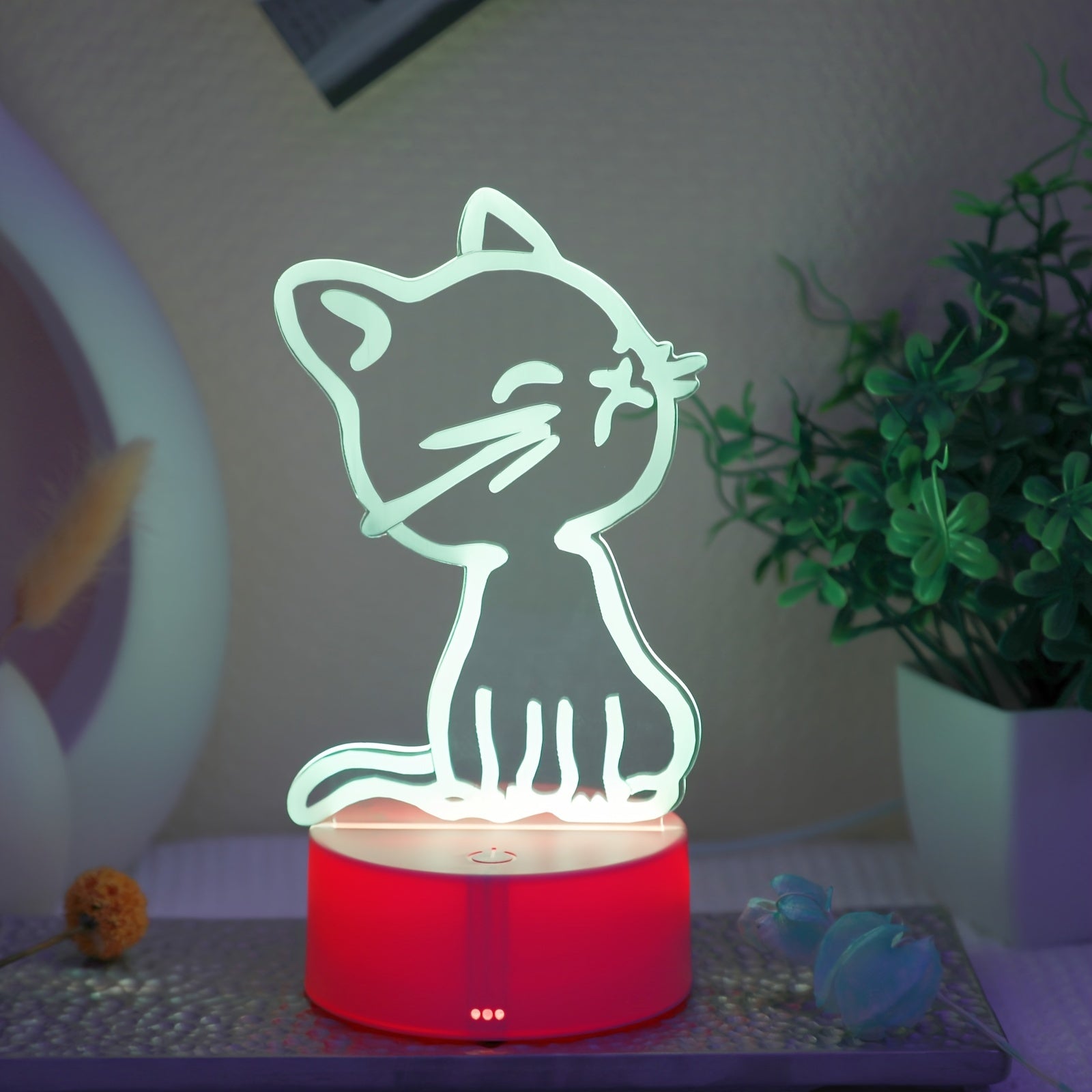 GlowPaw - 3D Touch Night Light for Cats