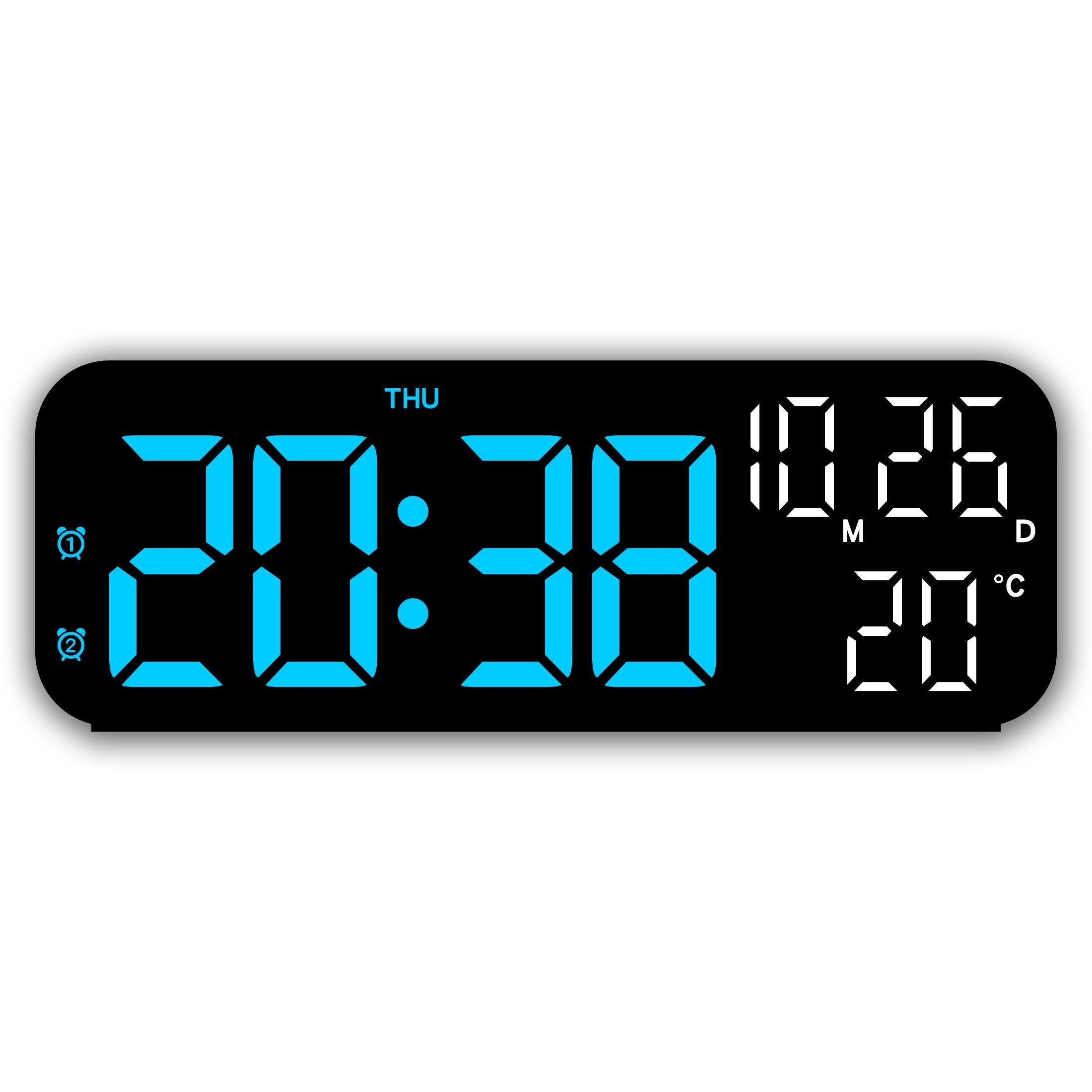 DeskTime - Elegant Digital USB Clock with Date