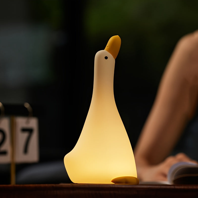 DreamDuck Lampa - silikon nattlampa med uppladdningsbar touchsensor