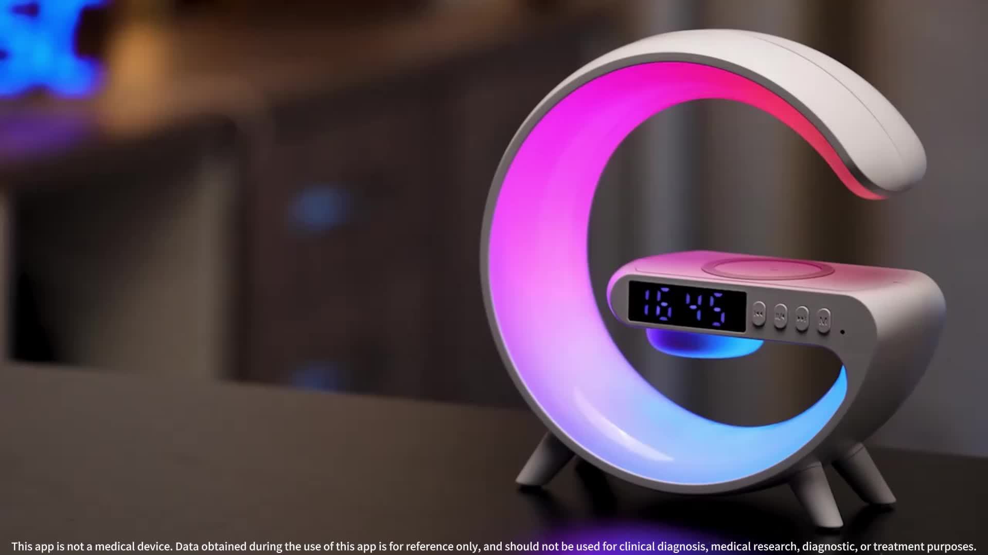 SlimLamp - Minimalist Table Lamp with Alarm Clock and Charging