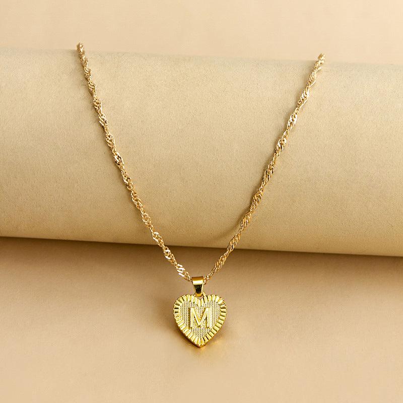 Amara - Elegant Golden Heart Necklace