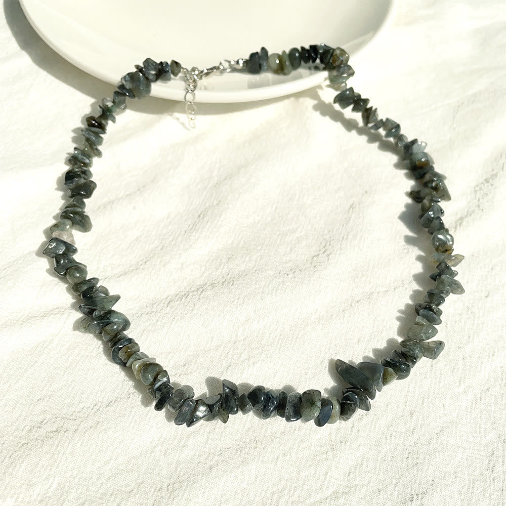 Elegant Polished Crystal Necklace - Lina