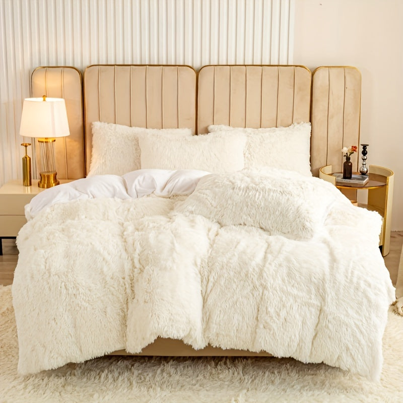 Ultra Plush Plush Bedding Set with Zipper - Luxury &amp; Comfort