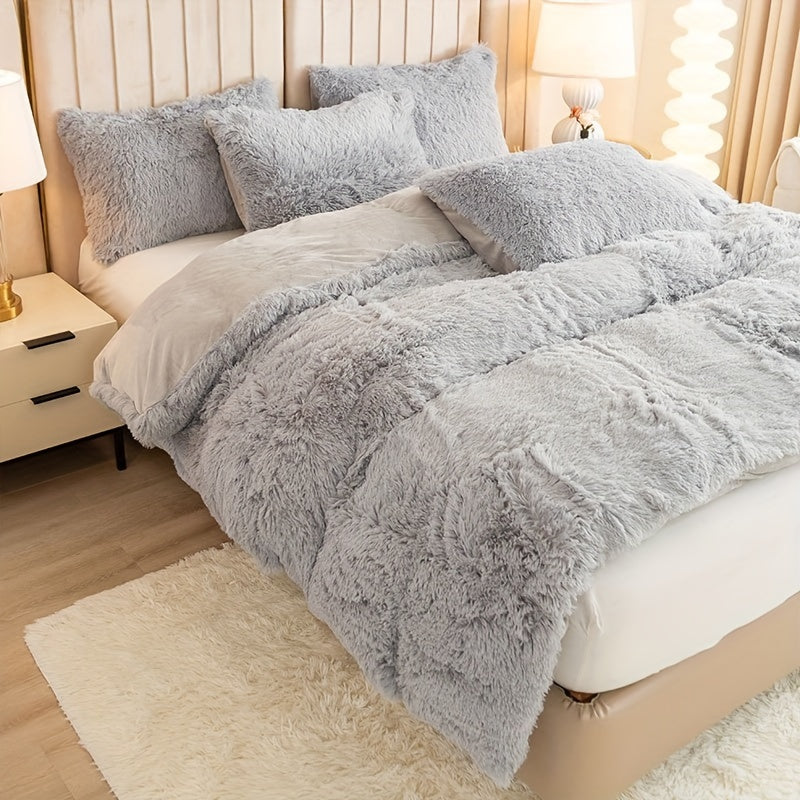 Ultra Plush Plush Bedding Set with Zipper - Luxury &amp; Comfort