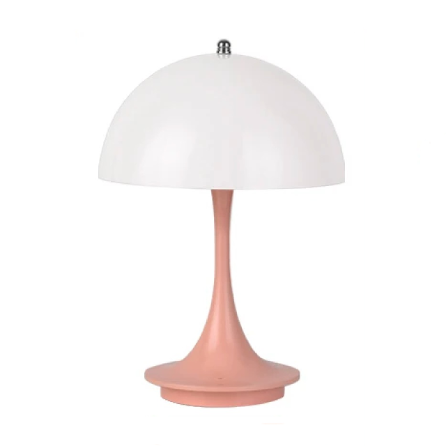 LumièreRose - Charming Retro Table Lamp with Dimmable LED