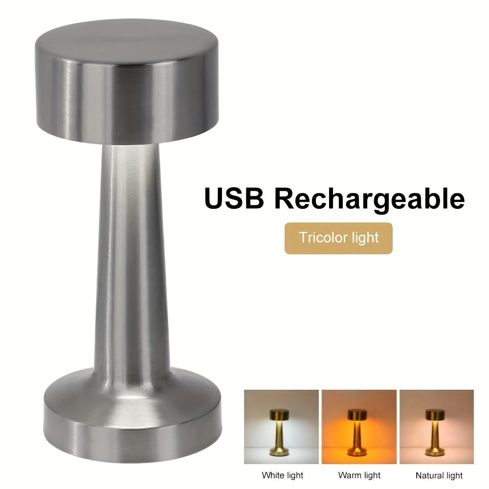 LuxeGlow – Light-Sensitive Wireless Table Lamp with 3 Colors