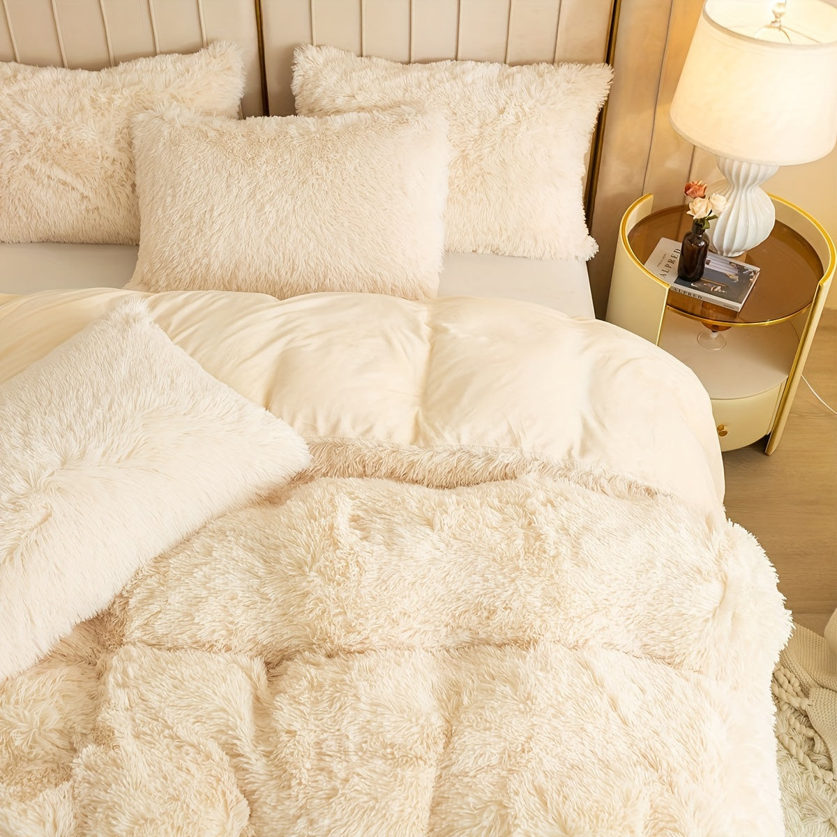 Ultra Plush Plush Bedding Set with Zipper - Luxury &amp; Comfort