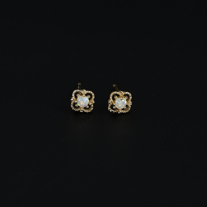 Charming Vintage Earrings with Opal - Seraphina Collection 