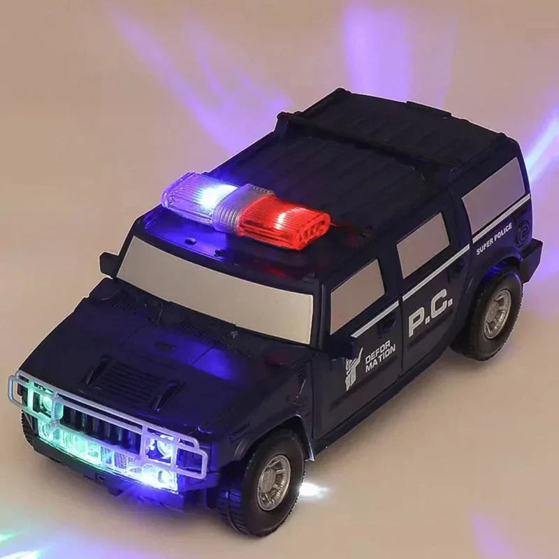 RoboPolice Leksak - Transformbar Polisbil och Robot för Barn