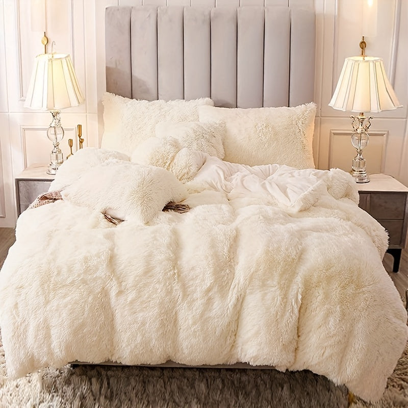 Ultra Plush Plush Bedding Set with Zipper - Luxury &amp; Comfort