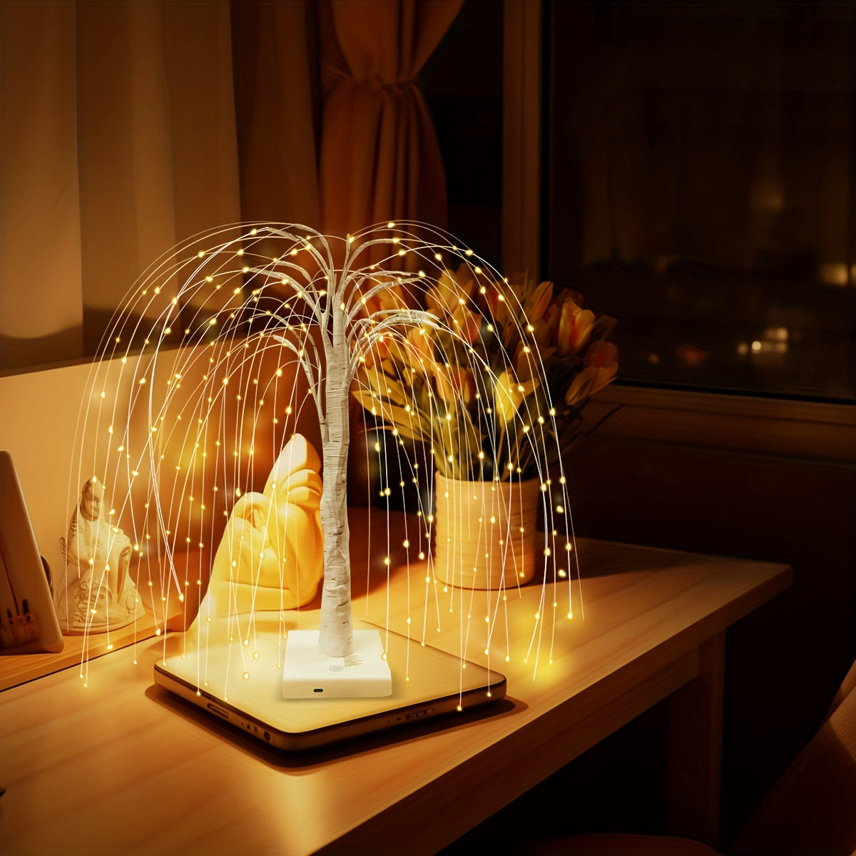 WillowGlow – Romantic Table Lamp with 192 LED Lights