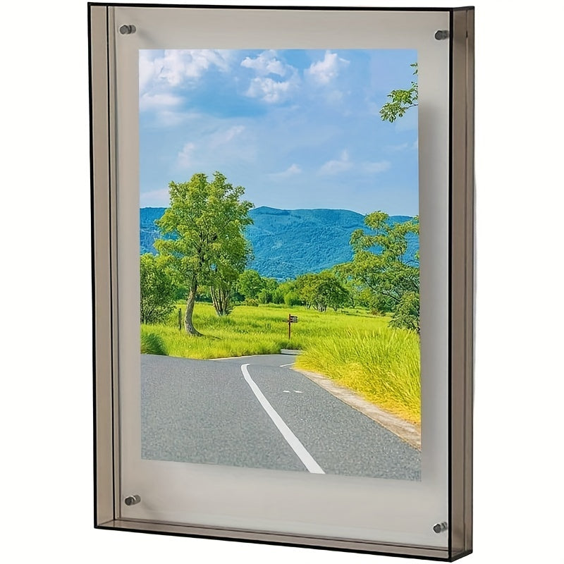 Acrylic Frame – Modern Vertical Photo Frame for Table and Wall