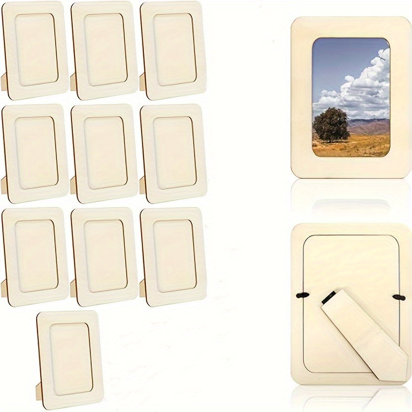 CreativeFrame – Set of 10 DIY Wooden Foot Frames