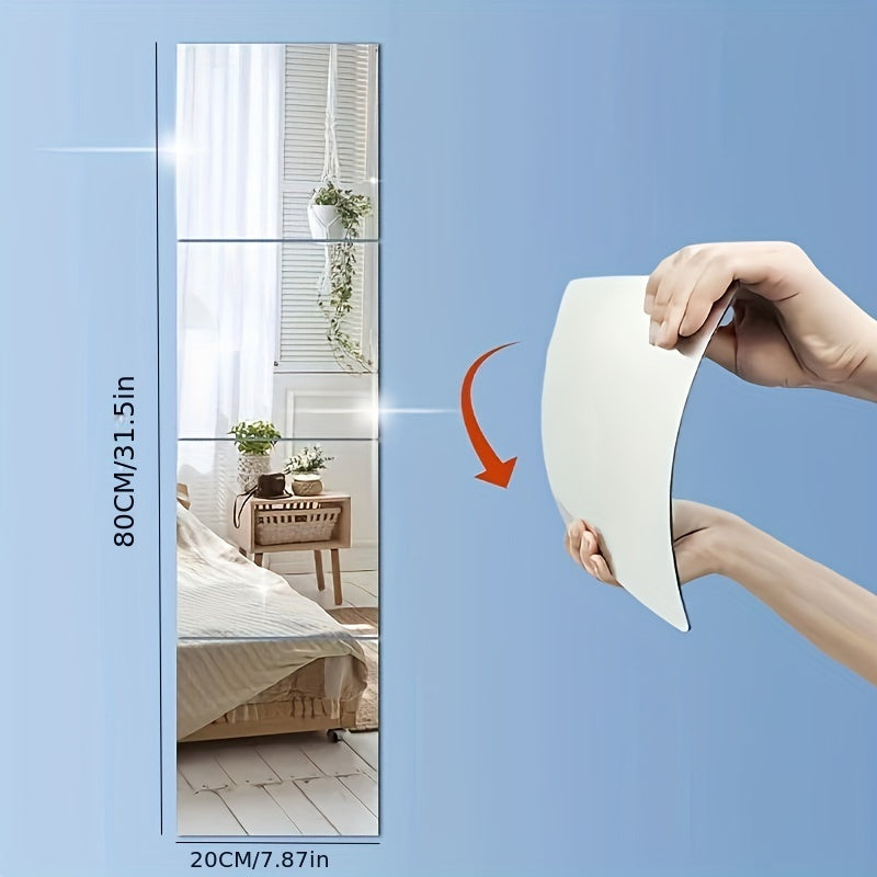 AcrylicSafe Mirror Set – Stylish and Break-Proof Mirrors