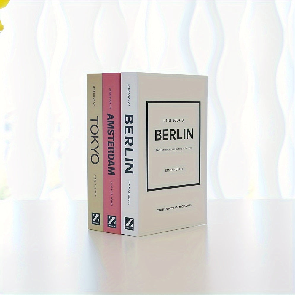 ChicBooks - Elegant Bookends Set in Cream Color