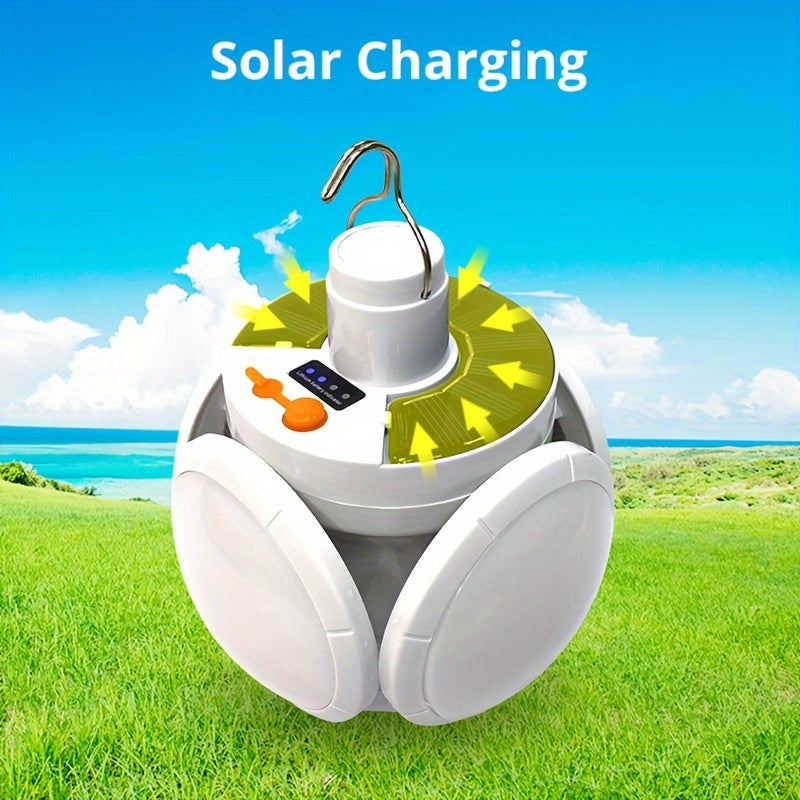SolarFold Lamp - Portable Rechargeable LED Camping Light
