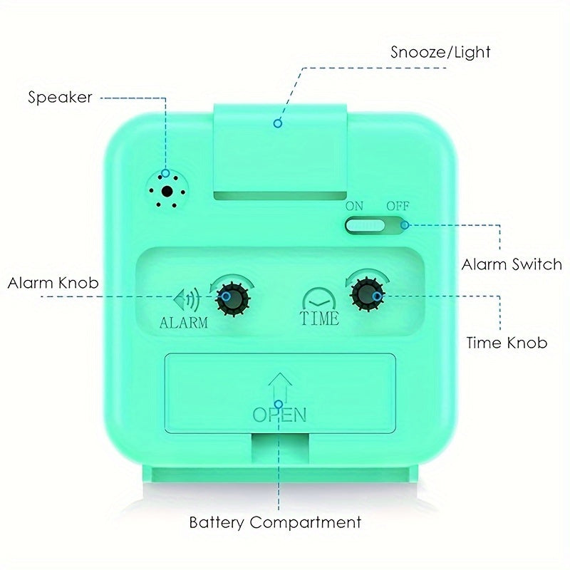 TimeEase - Stylish Alarm Clock with Illuminated Hands