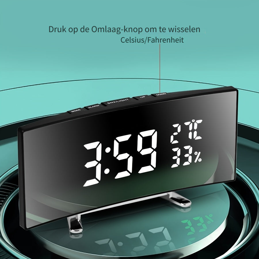 SmartClock - Slim LED Alarm Clock with USB Function
