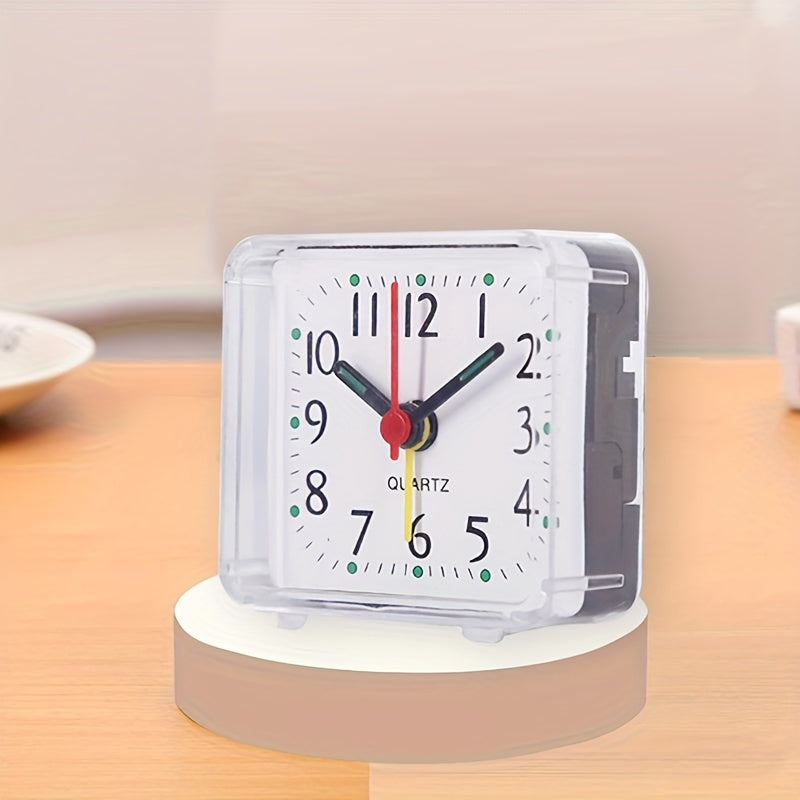TimeSquare – Minimalist White Alarm Clock for Office &amp; Bedroom