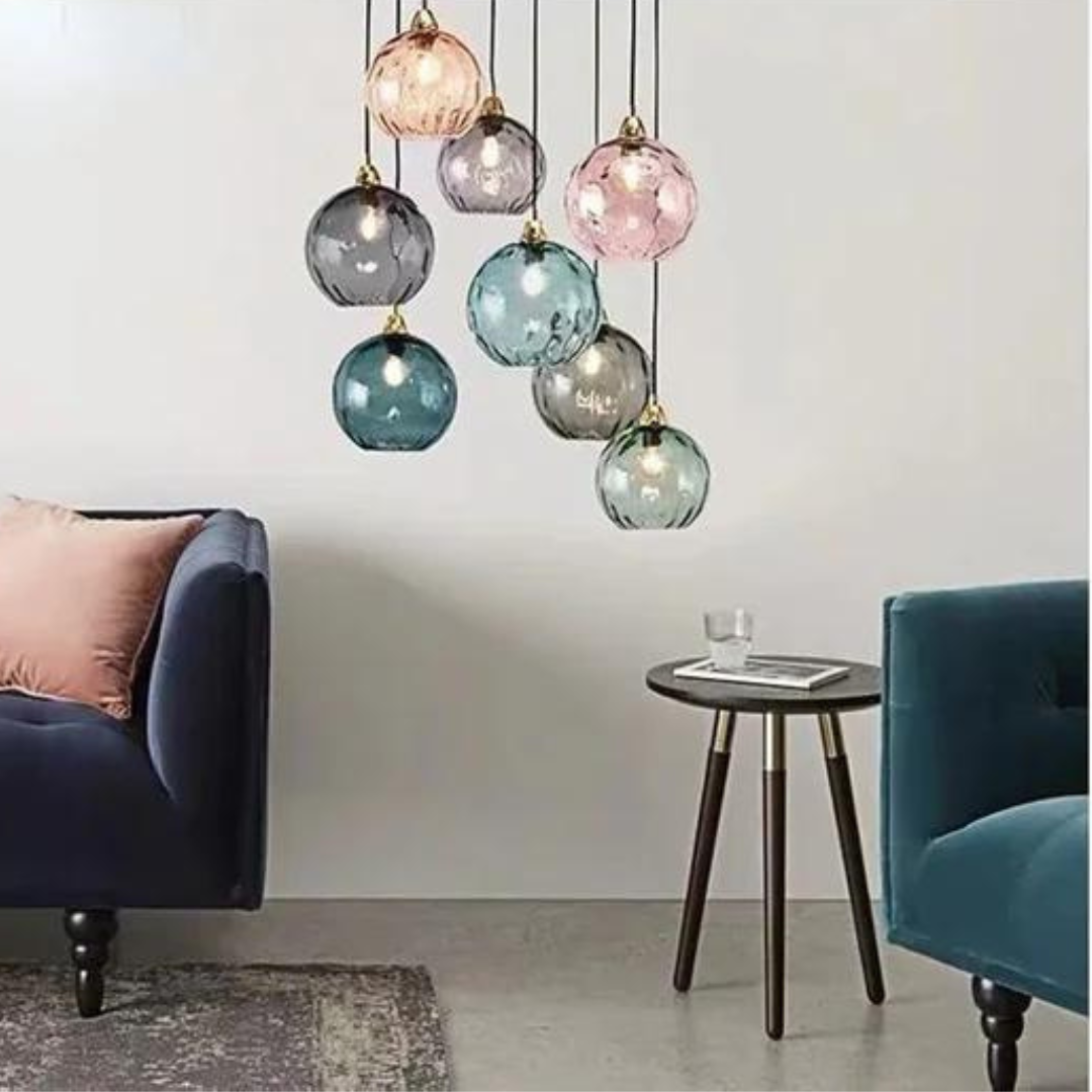 Elegant Glass Ball Ceiling Lamp for Luxury Interiors